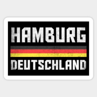 Hamburg / Germany Faded Style Region Design Sticker